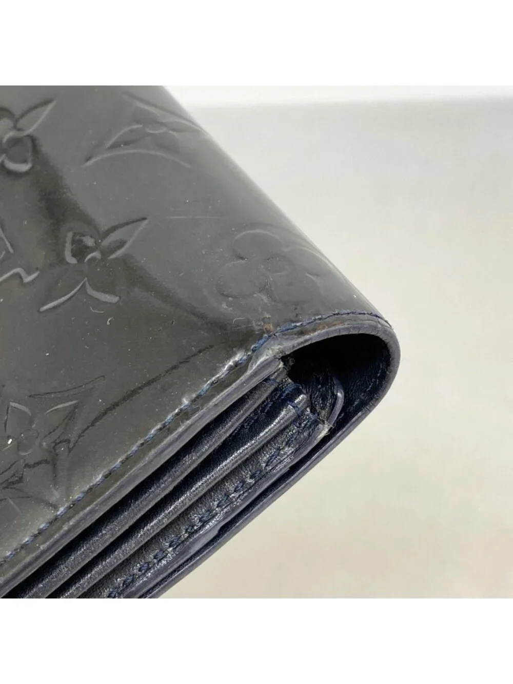 Louis Vuitton Wallet Vernis Portefeuille Sarah Blue Infini
